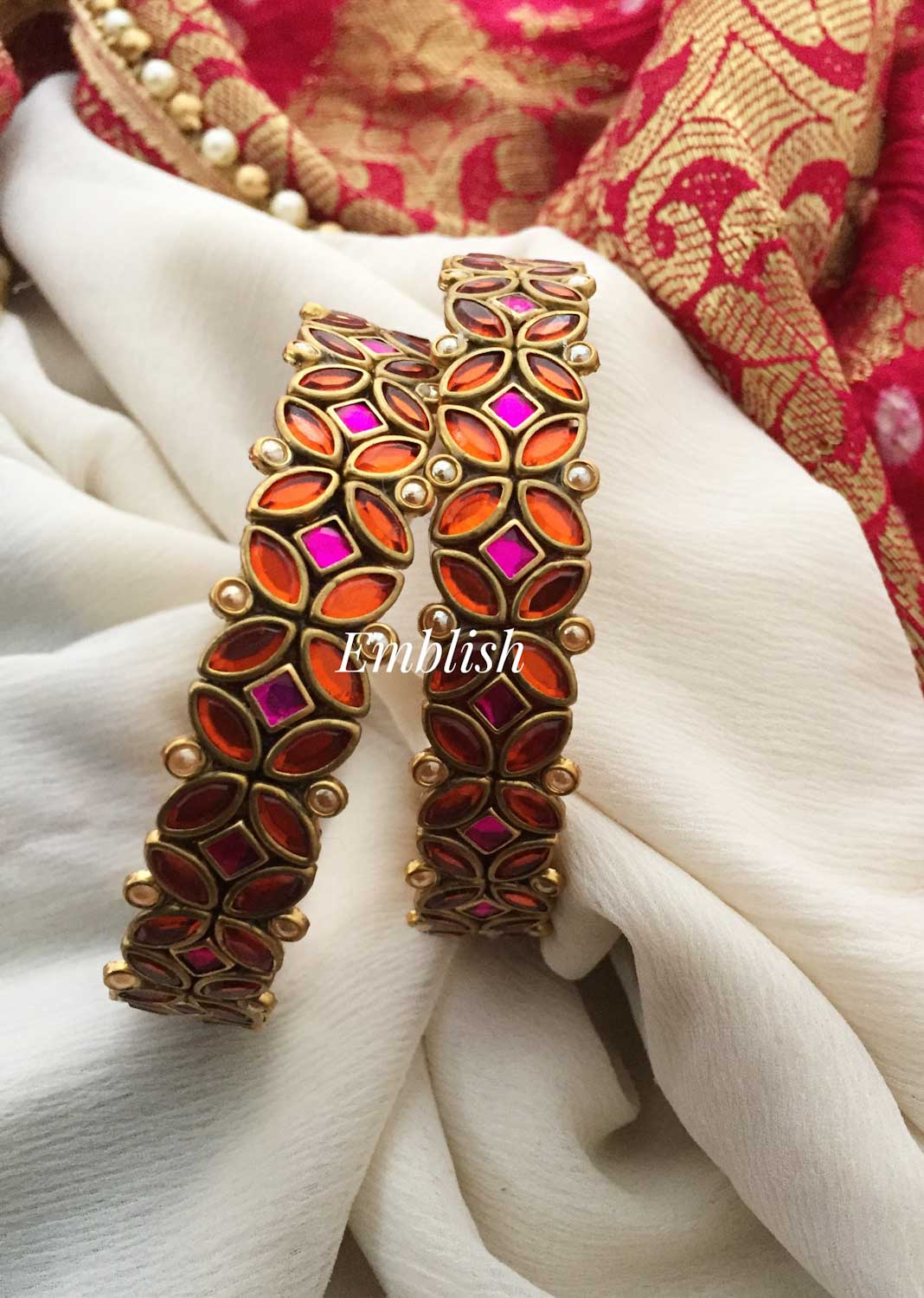 Satin thread bangles 2025
